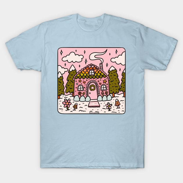 Cancer Zodiac Gingerbread House T-Shirt by Doodle by Meg